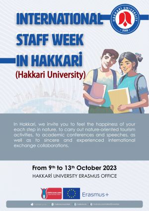 International Staff Week in Hakkari University, Turkey