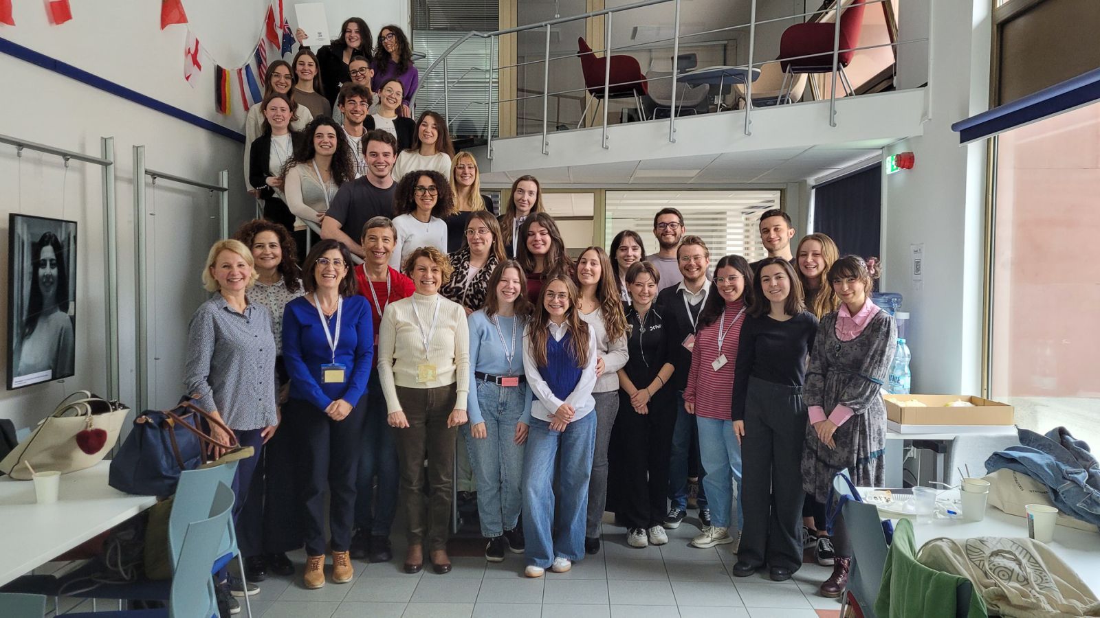 Group photo from the Erasmus+ Blended Intensive Programme at the Faculty of English Studies, Adam Mickiewicz University