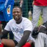 A football player in Euroasmus and Friends Cup 2026
